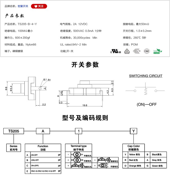 TS205-B-4-Y手電筒開關參數(shù)尺寸.jpg